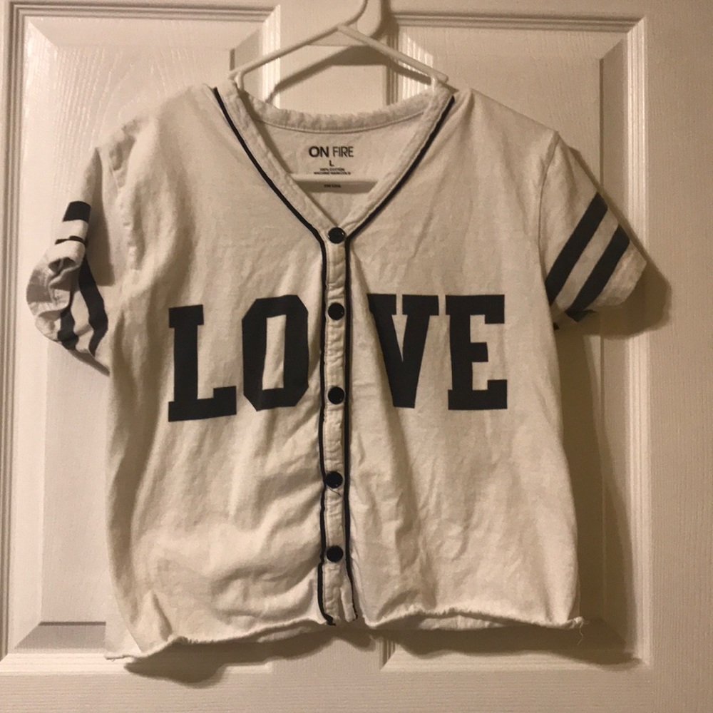 White crop top